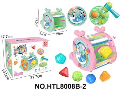 益智婴幼儿童早教玩具鲸鱼塞塞乐标配款+2面板
（带1块锤锤乐面板+1块拨拨乐面板）
（功能面板采用UV印） - OBL10479627