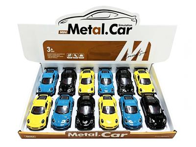 展示盒12只装/合金车模回力三开门 - OBL10479819
