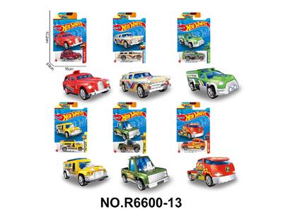 1:64风火轮合金6款片装（汽车，巴士，轿车） - OBL10479875