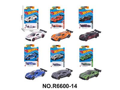 1:64风火轮合金6款片装（赛车，跑车） - OBL10479876