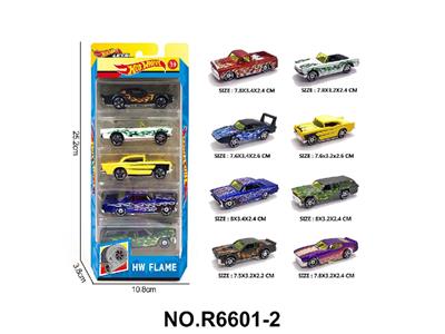 8款1:64风火轮合金肌肉车5只装 - OBL10479894