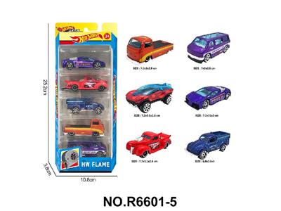 6款1:64风火轮合金车5只装 - OBL10479897