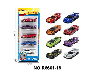 8款1:64风火轮合金车赛车跑车5只装 - OBL10479911