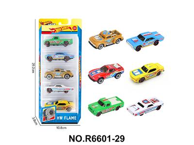 6款1:64风火轮皮卡，肌肉车，越野车合金车5只装 - OBL10479922