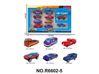 6款1:64风火轮合金车10只装 - OBL10479928