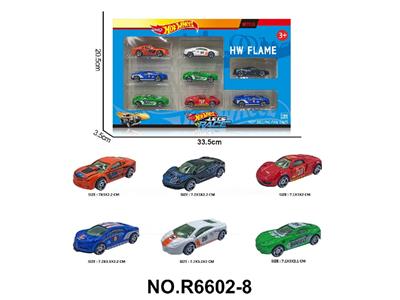 6款1:64风火轮合金跑车10只装 - OBL10479931