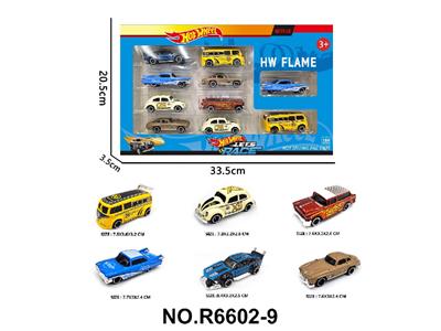 6款1:64风火轮合金车10只装 - OBL10479932