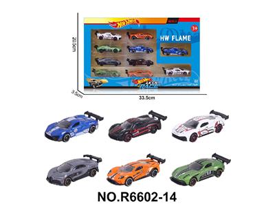 1:64风火轮合金6款10只装（赛车，跑车） - OBL10479938