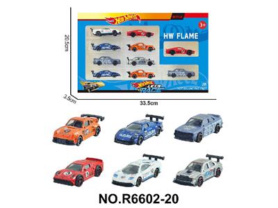 6款1:64风火轮合金肌肉车，赛车10只装 - OBL10479944