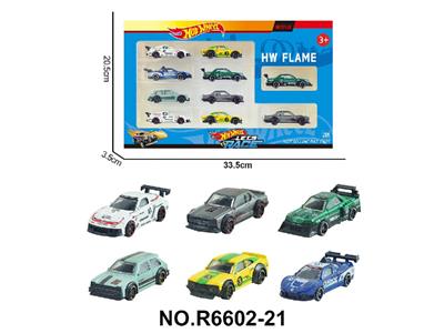 6款1:64风火轮合金肌肉车，赛车10只装 - OBL10479945