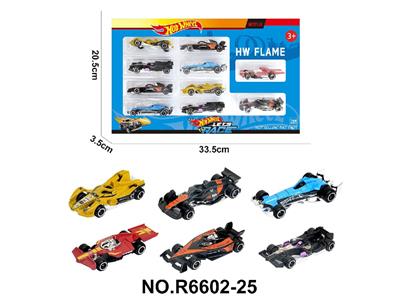 6款1:64风火轮F1赛车合金车10只装 - OBL10479949