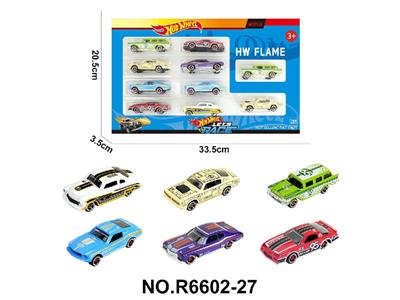 6款1:64风火轮复古老爷车肌肉车合金车10只装 - OBL10479951