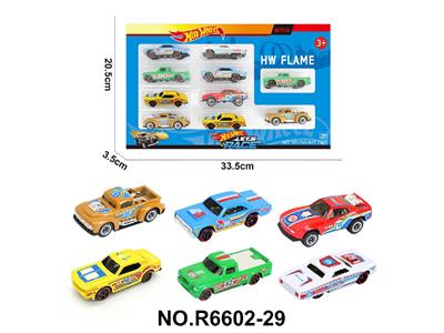 6款1:64风火轮皮卡，肌肉车，越野车合金车10只装 - OBL10479953
