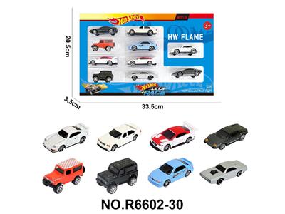 8款1:64风火轮合金车赛车，肌肉车，越野车，跑车10只装 - OBL10479954