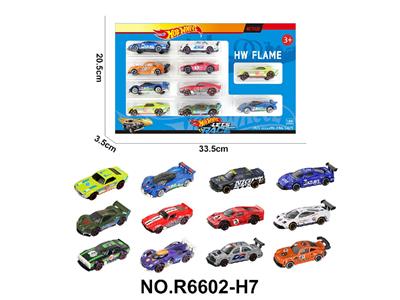 1:64风火轮12款合金车10只装（赛车，跑车，肌肉车） - OBL10479963