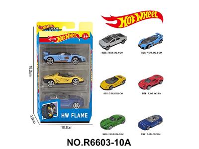 1:64风火轮合金6款3只装（赛车，跑车） - OBL10479976
