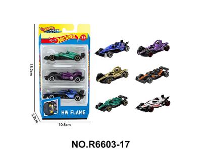 6款1:64风火轮合金车F1赛车3只装 - OBL10479983
