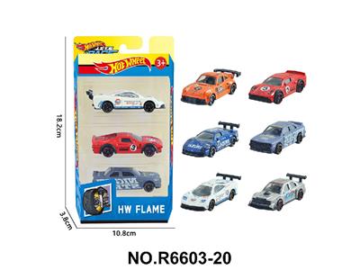6款1:64风火轮合金肌肉车，赛车3只装 - OBL10479986