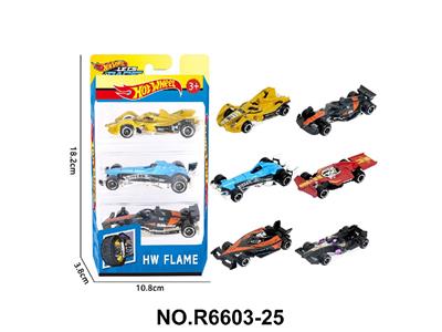 6款1:64风火轮F1赛车合金车3只装 - OBL10479991