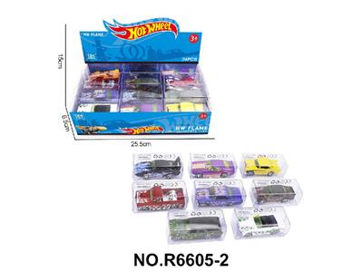 8款1:64风火轮合金肌肉车24只装展示盒 - OBL10479998