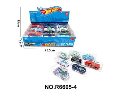 8款1:64风火轮合金车赛车跑车24只装展示盒 - OBL10480000