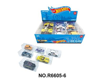 1:64风火轮6款老爷车24只装展示盒 - OBL10480002