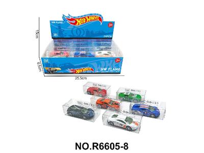6款1:64风火轮合金跑车24只装展示盒 - OBL10480004
