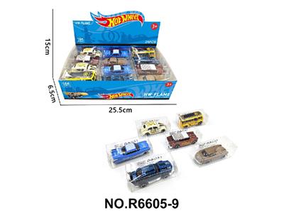 6款1:64风火轮合金车24只装展示盒 - OBL10480005
