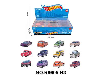 12款1:64风火轮合金车赛车跑车24只装展示盒 - OBL10480025