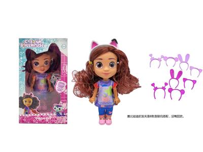 Gabby;s dollhouse  高档6.5寸实身盖比的娃娃屋带耳机【娃娃衣服可以穿的】 - OBL10480984