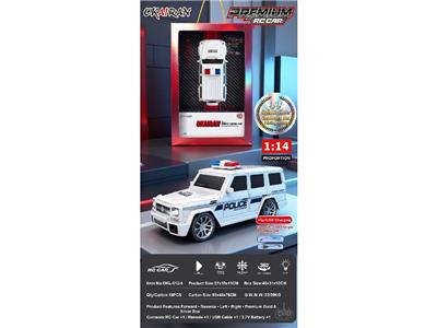 1:14四通仿真遥控车大G警车镭射金银卡高端礼品包装 - OBL10481162