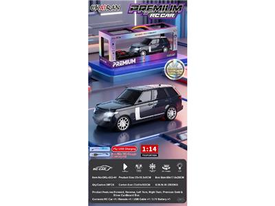1:14四通仿真遥控车路虎 精品五面开窗陈列架金银卡工艺 - OBL10481224