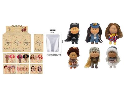 爆款正版1比1时装18CM全搪胶西班牙Mia土豆娃娃公仔带卡片  6款6PC - OBL10482488