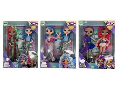 第12代OMG..LOL豪华版QUEENS皇后系列10寸12关节实身惊喜娃娃 。人物5款混装随机一只重复  3款混装 - OBL10482827