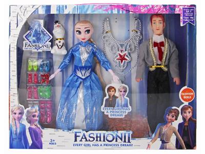 11.5寸实心9关节冰雪奇缘3代带项链 - OBL10482891