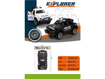 1:32仿真皮卡警车模型（惯性双开门山地越野车） - OBL10483932