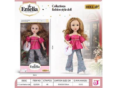 Emelia,18寸时尚达人关节娃娃 - OBL10484077