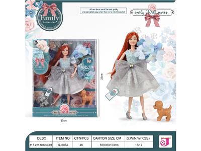 EMILY，11.5寸，11关节蓝色系列娃娃 - OBL10484097