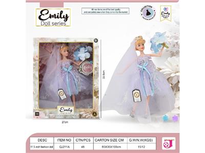 EMILY，11.5寸，11关节婚纱娃娃 - OBL10484112