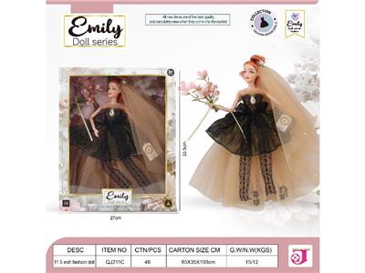 EMILY，11.5寸，11关节婚纱娃娃 - OBL10484114