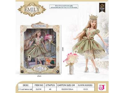 EMILY，11.5寸11关节娃娃之宫廷风系列 - OBL10484141