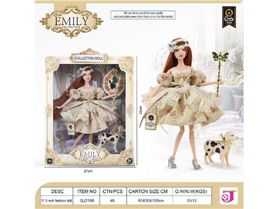 EMILY，11.5寸11关节娃娃之宫廷风系列 - OBL10484143