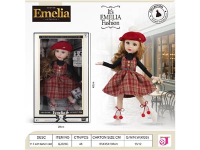 Emelia,18寸时尚达人关节娃娃 - OBL10484163