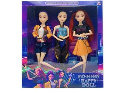   K-POP 猎魔女团真人版11.5寸12关节实身带Rumi鲁米打歌芭比3人混装 - OBL10484615
