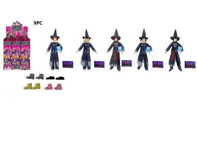 1比1 K-POP 猎魔动画版  11.5寸11关节实身恶魔沙加   带一只搪胶derpy老虎 5款9PC混装 - OBL10484644
