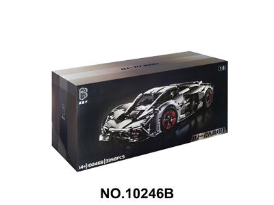 DIY跨境拼装积木车              1:8 DJ银灰兰博 - OBL10484912