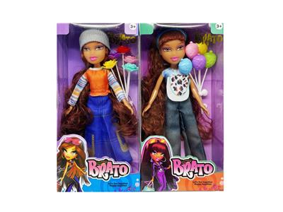 BRATZ 夏天系列10寸大脚大腿实身大头贝兹娃娃带气球 - OBL10485051