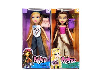BRATZ 夏天系列10寸大脚大腿实身大头贝兹娃娃带真人化妆油 - OBL10485059