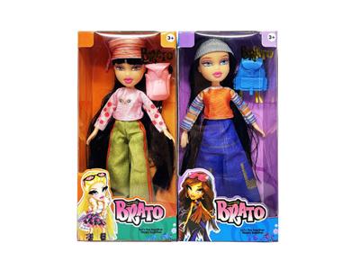 BRATZ 夏天系列10寸大脚大腿实身大头贝兹娃娃带真人化妆油 - OBL10485060