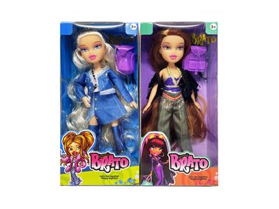 BRATZ 夏天系列10寸大脚大腿实身大头贝兹娃娃带真人化妆油 - OBL10485061
